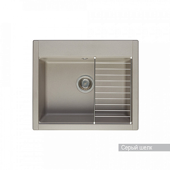 Мойка для кухни  Делия 60 602х517х218 мм, серый шелк