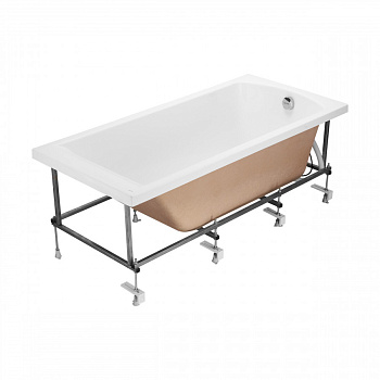 Монтажный комплект для ванны ФИДЖИ 150х75 см. (рама, слив-перелив с сифоном, крепеж к стене, кре