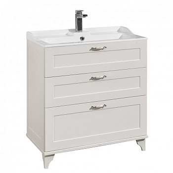 Тумба ЛЕОН 80 H, дуб бел. (под раковину ФАБИА 80, Премьер М 80)