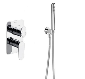 Встраиваемая душевая система с тропическим душем и душевым комплектом ALEXIA SK3615021