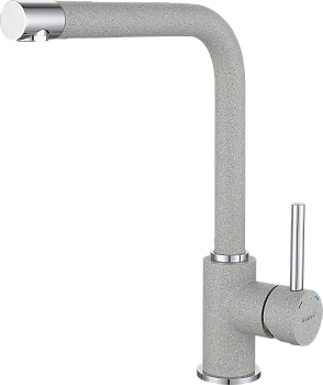 GF Смеситель для кухни, Г-обр. D-35мм (серый)