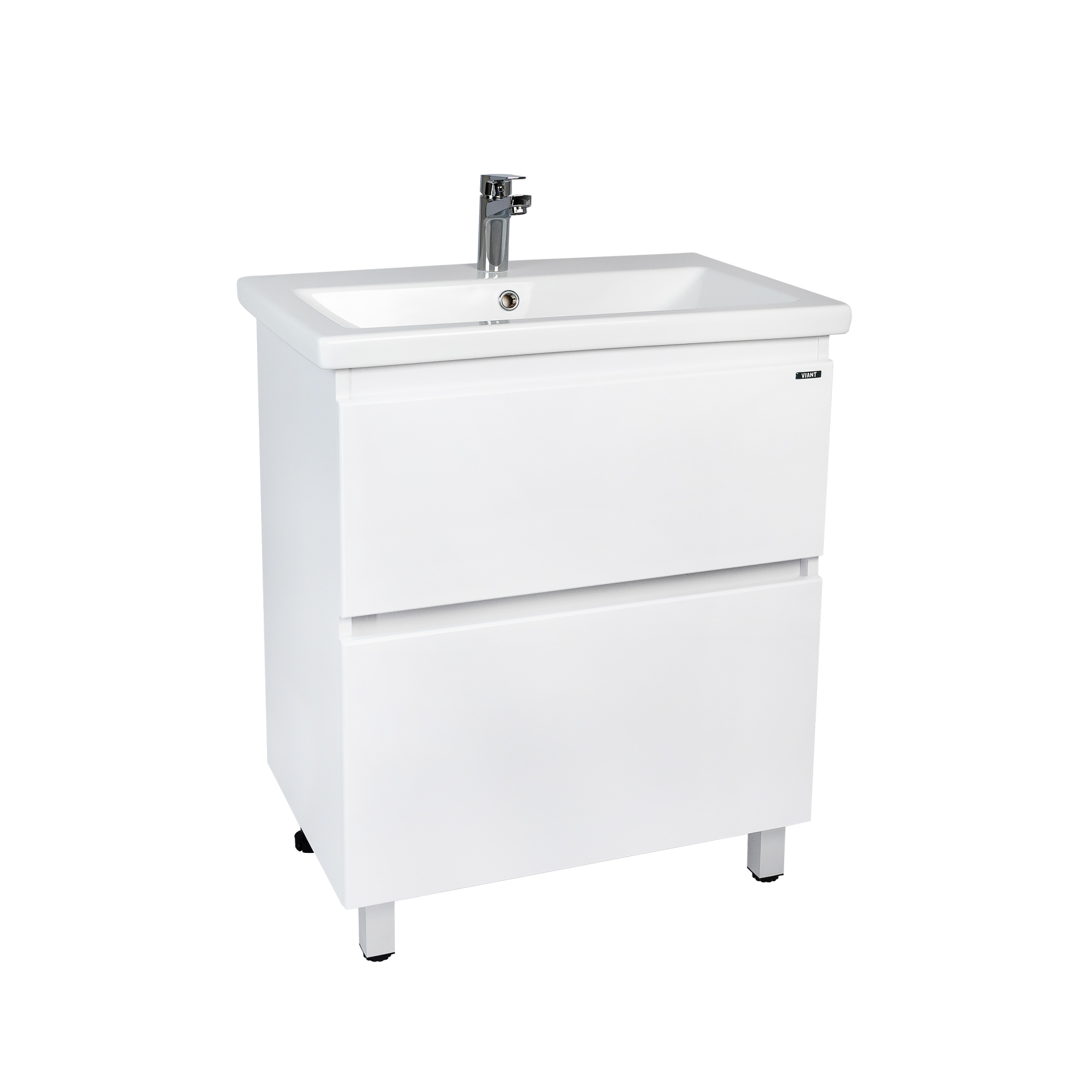 Тумба под раковину VIANT МАЛЬТА 80 напольная белый (VMAL80COBEL-T2Y)