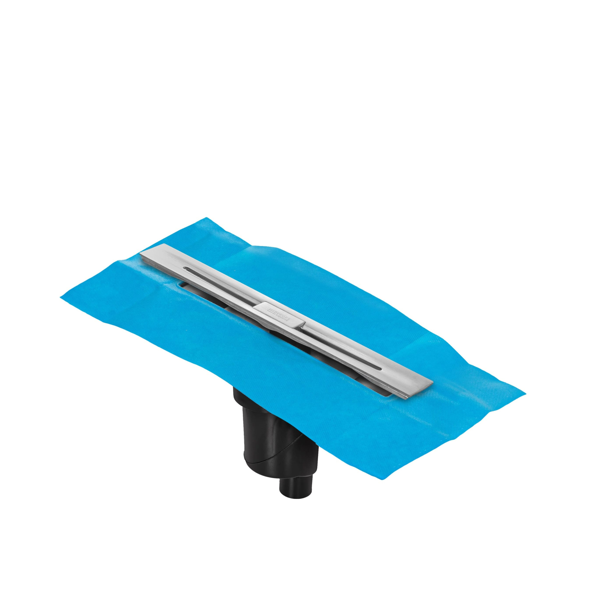 Желоб водосток SIMPEL 600, хром глянец, S-сифон D50/105 H50 вертикальный, BERGES