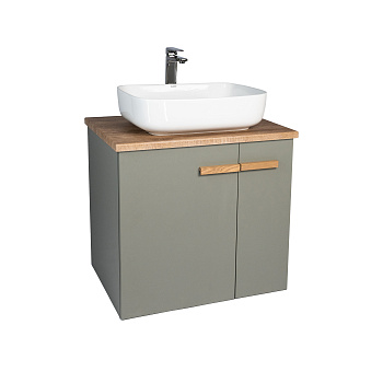 Тумба под раковину VIANT МЮНХЕН 70 подвесная хаки (VMUN70NH-T2STP)