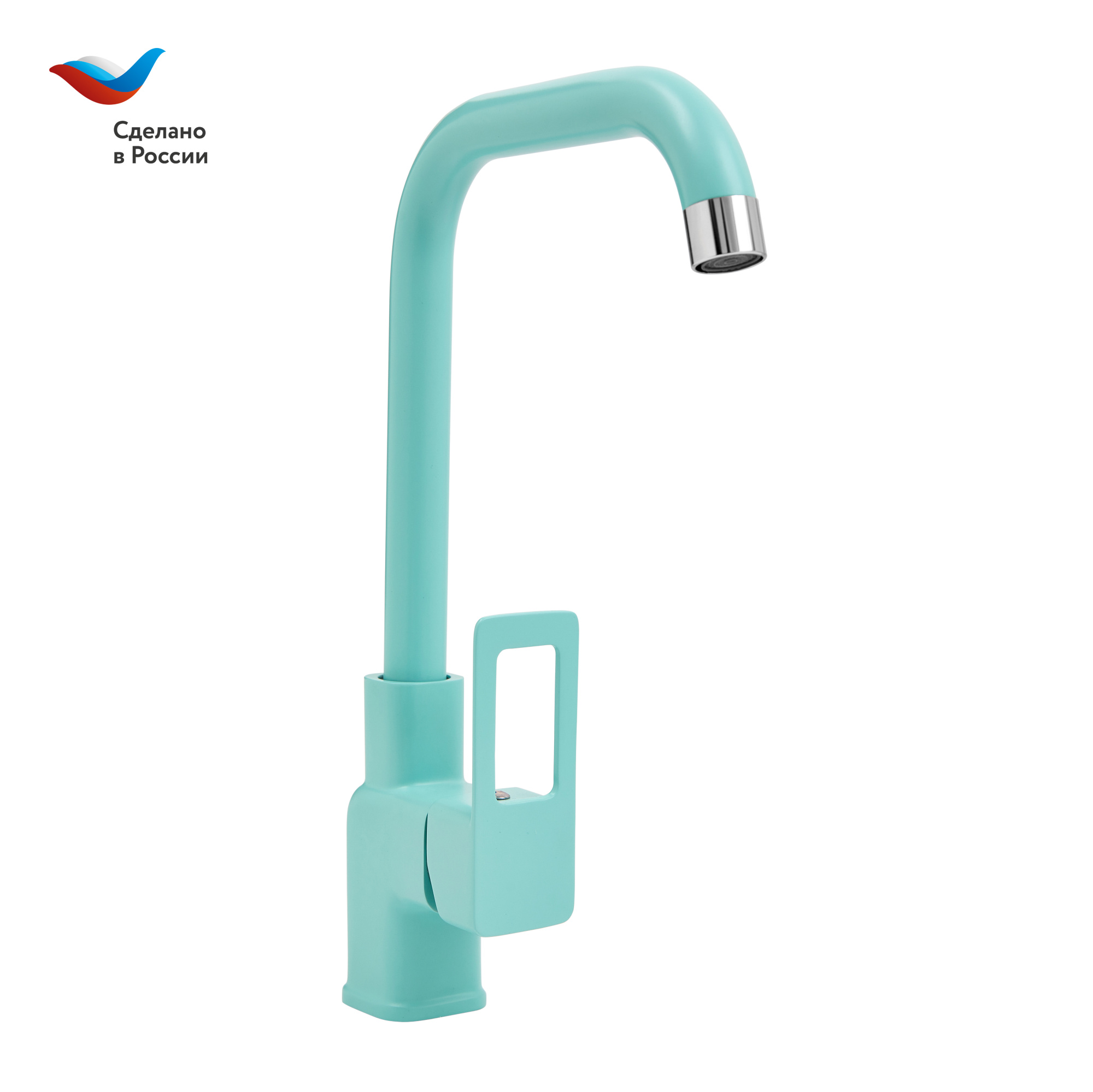 Смеситель для кухни СЛАВЕН Коттедж СЛ-ОД-Д92 мятный
