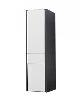 RONDA Шкаф-колонна 32, левая, белый глянец/серый матовый, ROCA