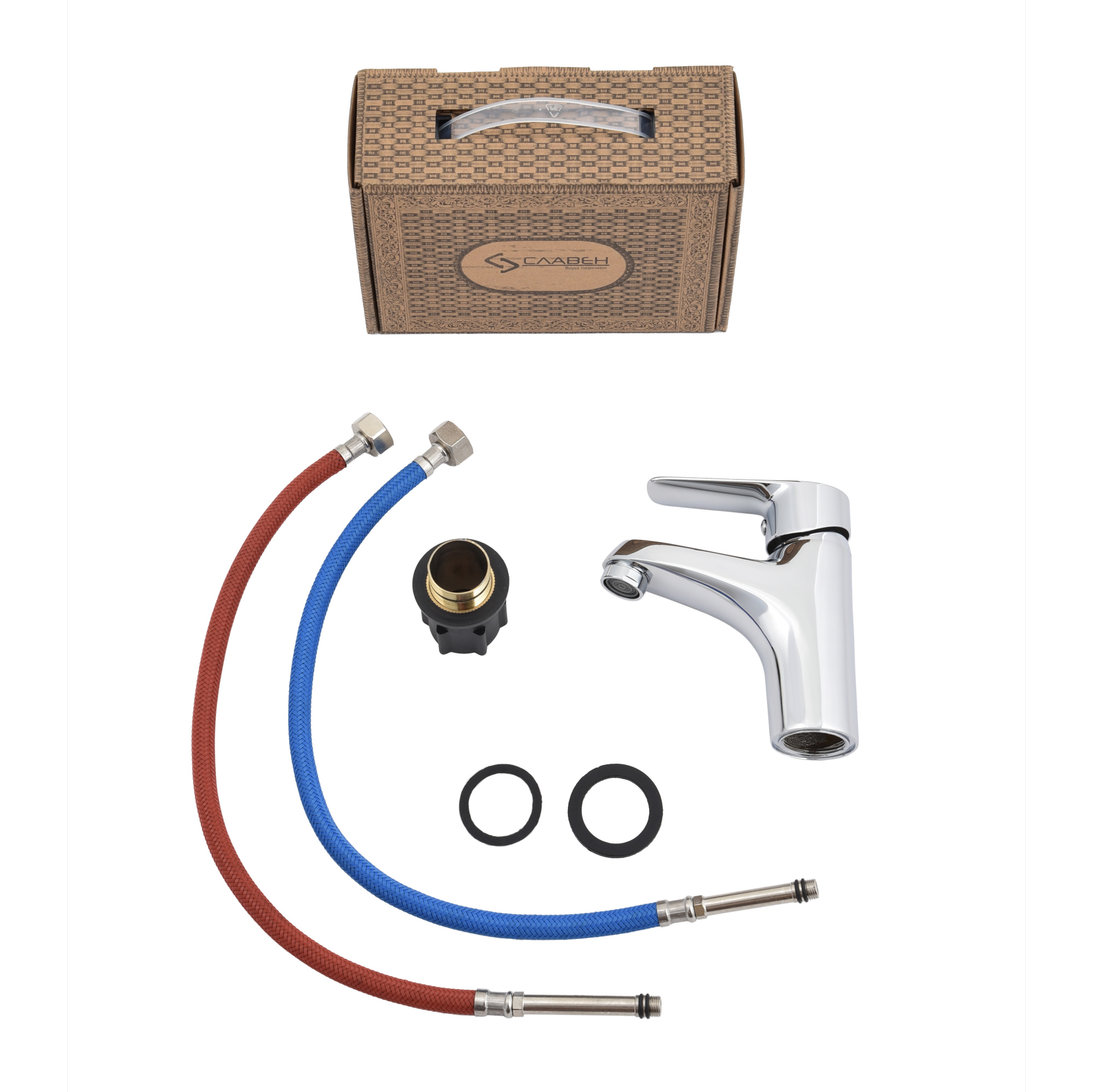 Смеситель для раковины СЛАВЕН Дача СЛ-ОД-З11 хром