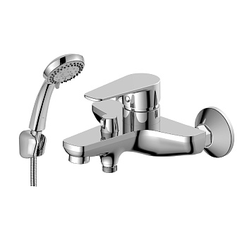 DR72 Смеситель для ванны, монолит.излив 185мм, р/ОД, хром, DR, DR72036