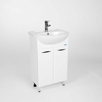 Тумба под раковину VIANT ПРАГА 55 напольная белый (VPRA55ER-T2ST)