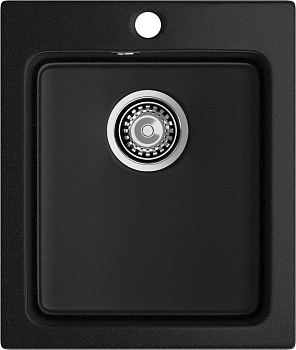 GRANFEST Мойка композит PRACTIK  GF-P--505  1-чаш. 427*505 мм  черный арт.GF-