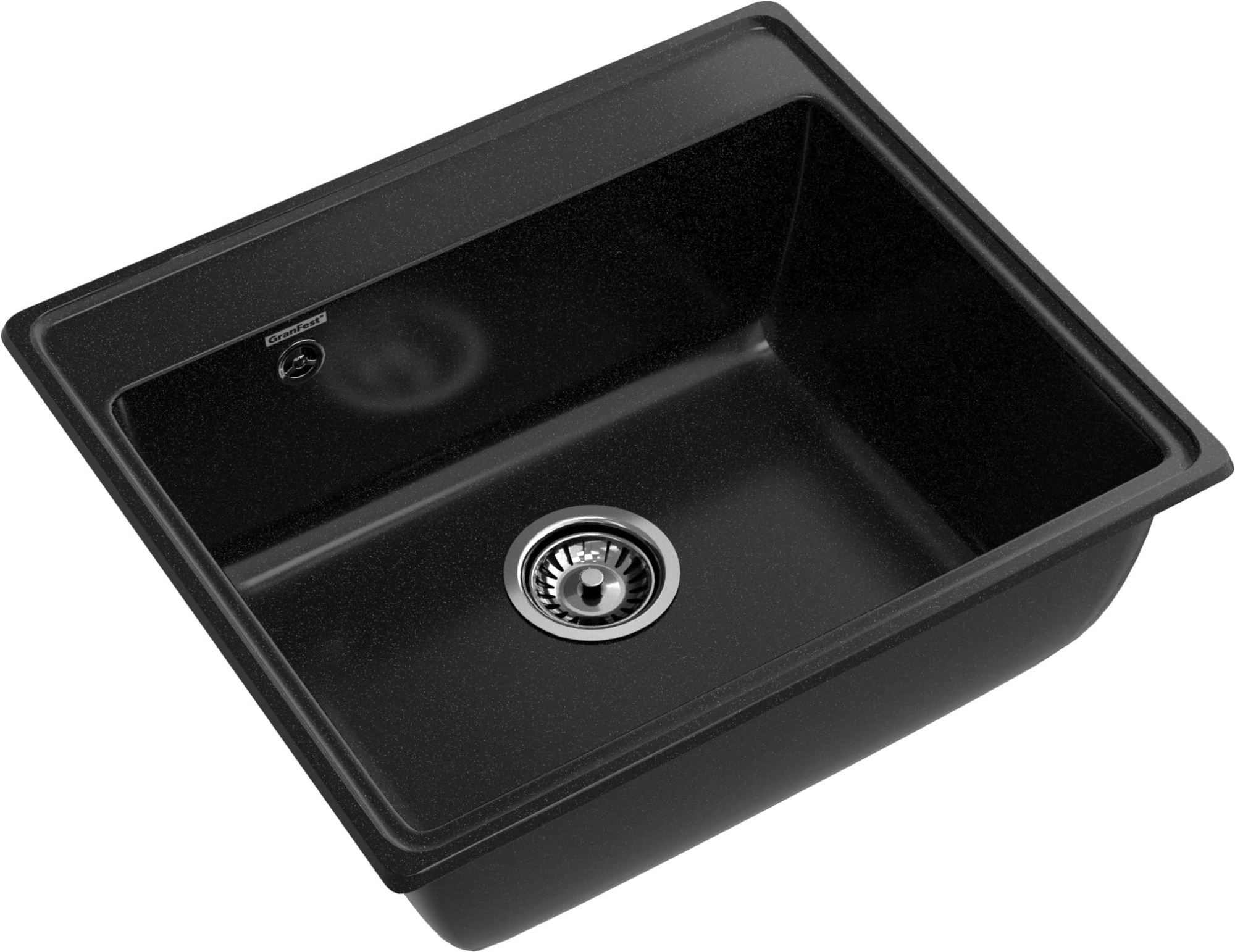 GRANFEST Мойка композит VERTEX, GF-V-580, чаша 580*500, черный