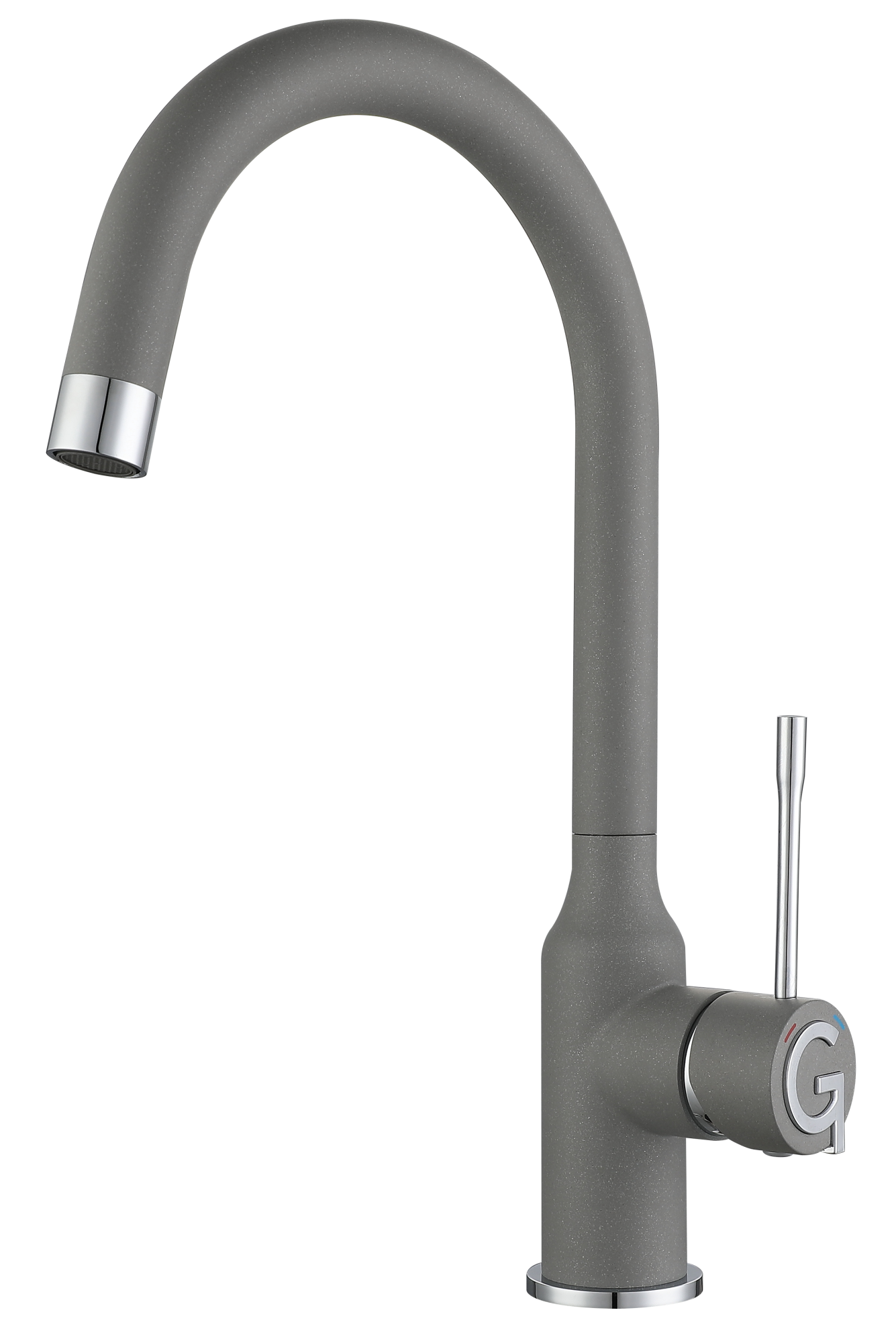 Смеситель для кухни RIVELATO Garda серый хром (1923502 grigio cromo)