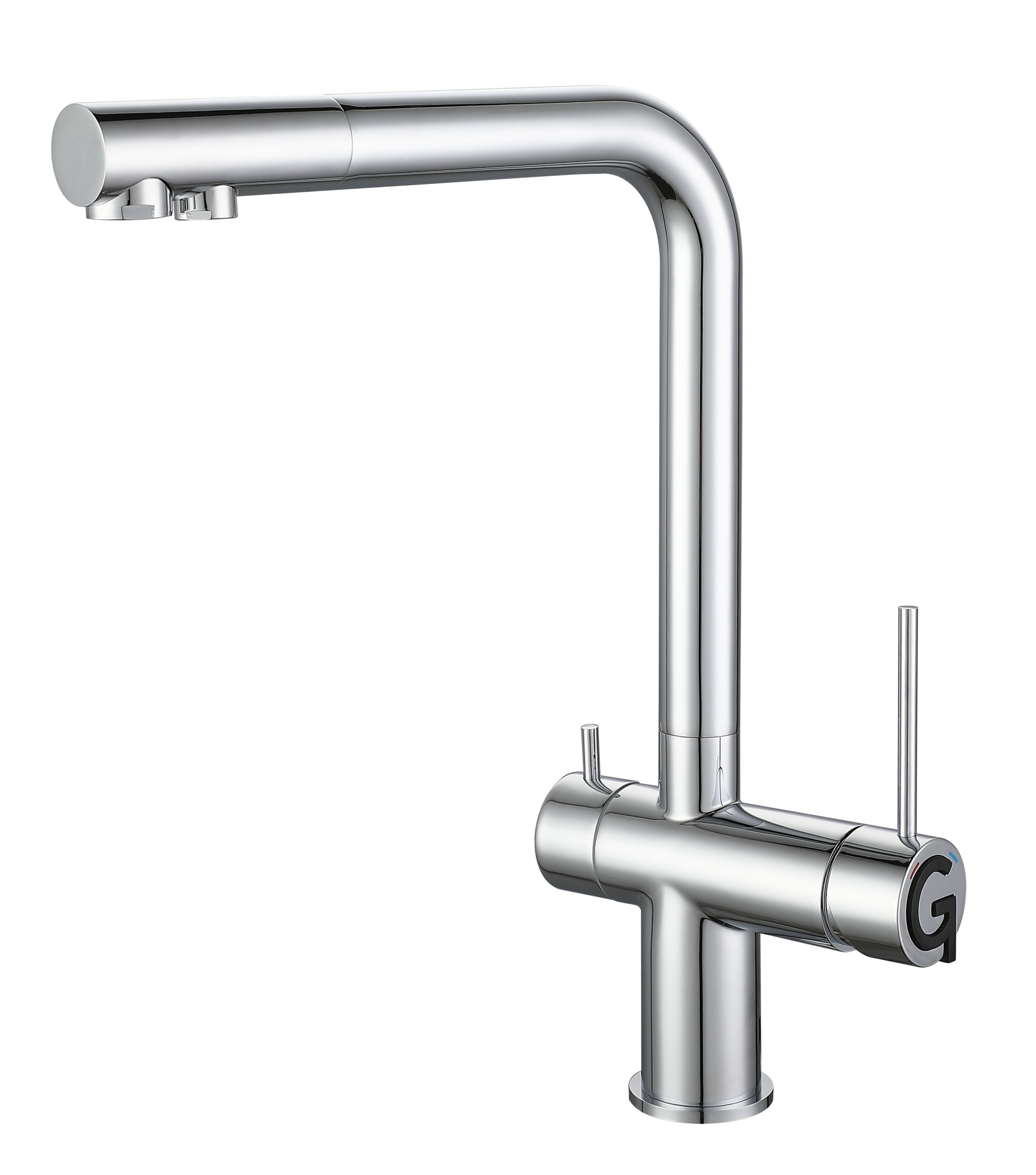 Смеситель для кухни RIVELATO Lugano с краном питьевой воды хром (1523513 cromo)