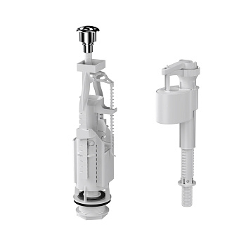 Комплект арматуры EKO 23 двухкнопочный, нижний клапан, BERGES