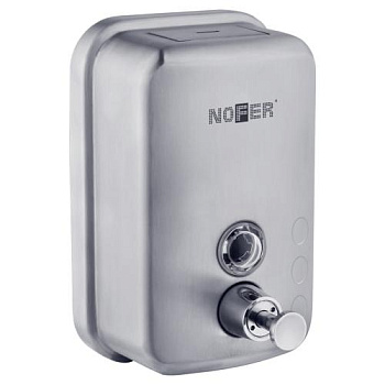 Вертикальный  компактный дозатор для мыла из нержавеющей стали. Матовый