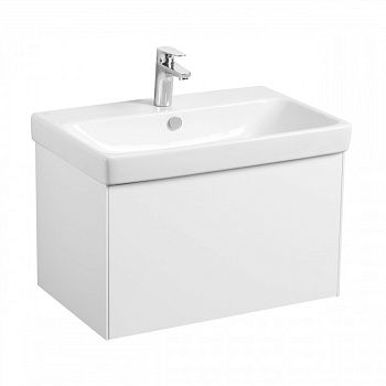 Тумба АСТИ 70, белый матовый/белый глянец  (под раковину АДРИАНА 70)