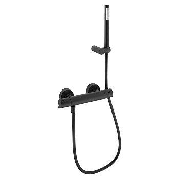 Термостатический смеситель для душа наружнего монтажа с душевым комплектом ODISEA 393401DNM матовый 