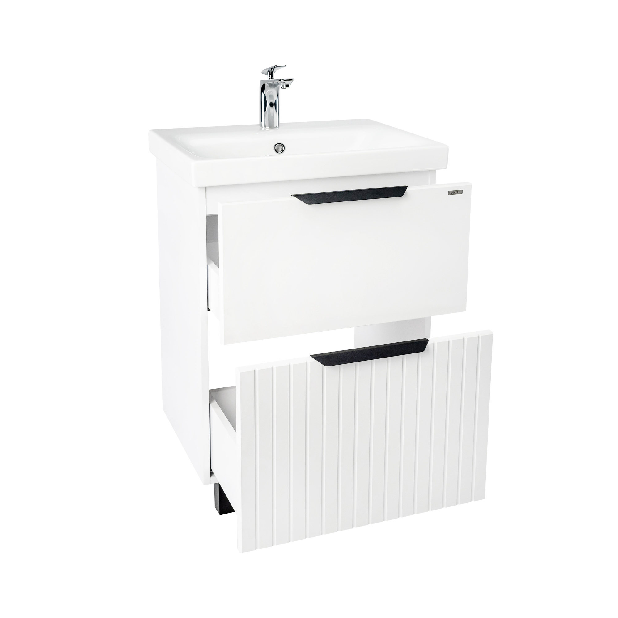 Тумба под раковину VIANT СИЦИЛИЯ 60 напольная белый (VSIC60MDBEL-T2Y)