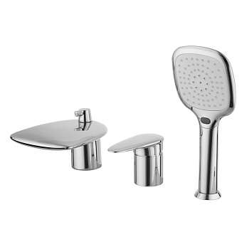 Status Смеситель на борт ванны, на борт 3отв. с изливом 170мм, р/ОД, хром, LM, LM4445C