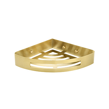 Полка угловая одноэтажная FIXSEN HOTEL золото-сатин (FX-31003L)