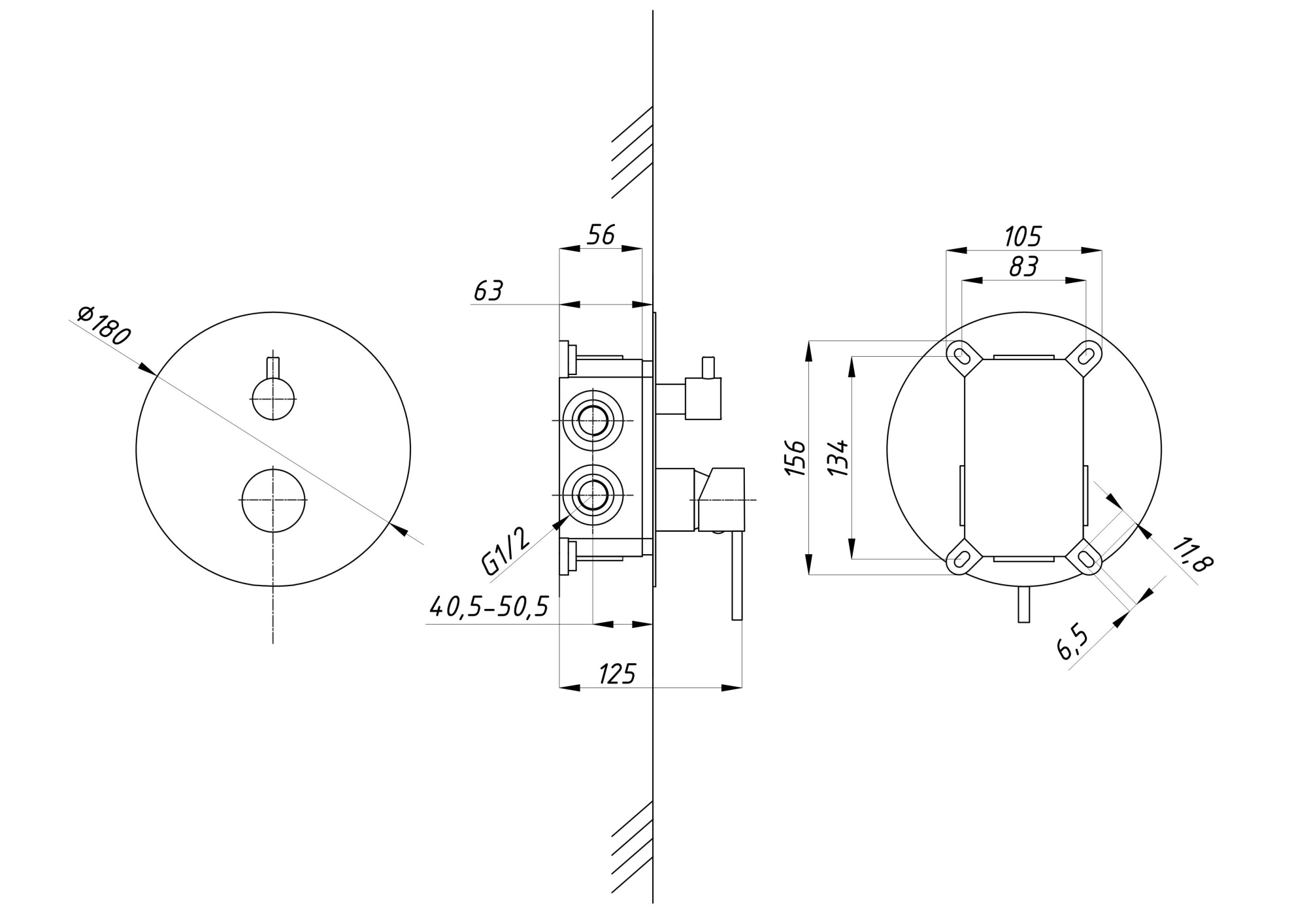 Душевая система с тропическим душем ПСМ-ST-03 встраиваемая тип См-ДшОРЗШтШлА