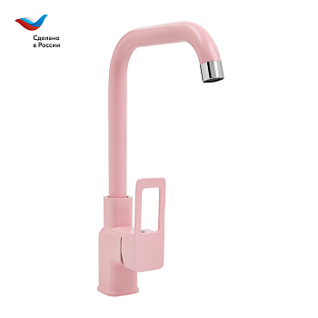 Смеситель для кухни СЛАВЕН Коттедж СЛ-ОД-Д90 розовый