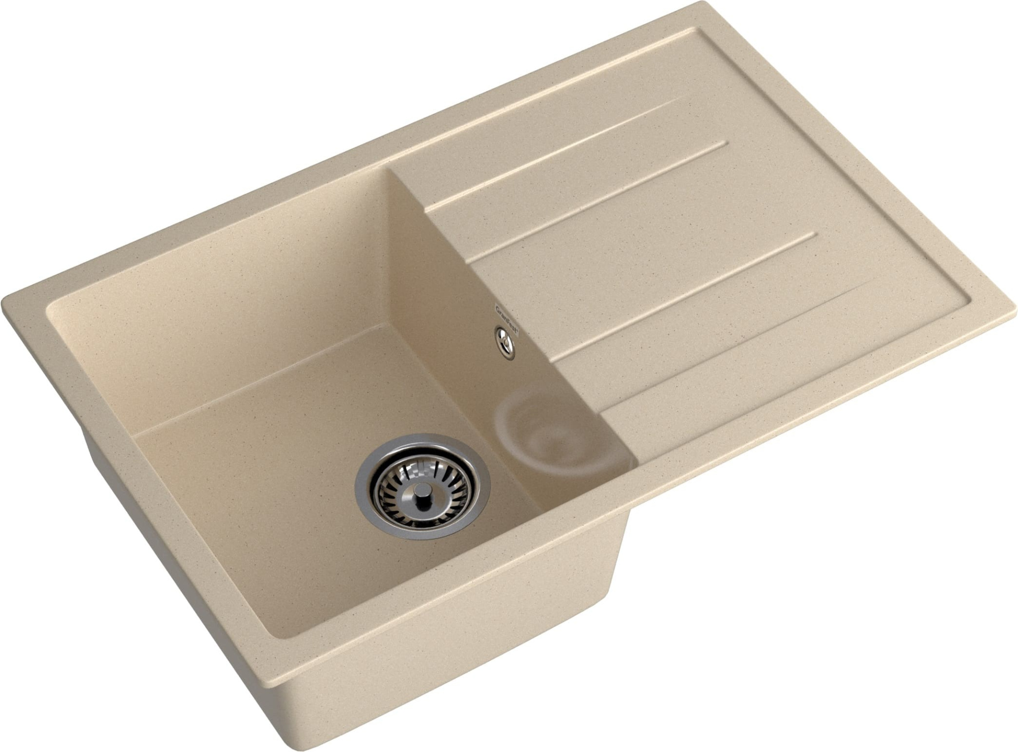 GRANFEST Мойка композит QUADRO GF-Q--780L  чаша с крылом 780*500 мм, кашемир