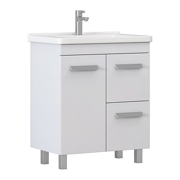 Тумба под раковину VIGO Nova 2-70 напольная белый (tn.NOV.MIR.70.1D.2Y)