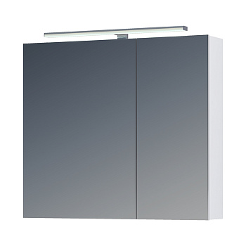 Зеркальный шкаф VIGO Plaza 80 подвесной белый (zsh.PLA.80.El)