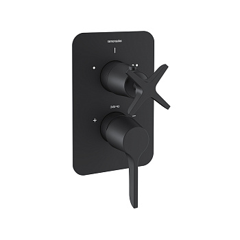 Встраиваемый смеситель для душа на 2 выхода ADAGIO 911512SNM чёрный