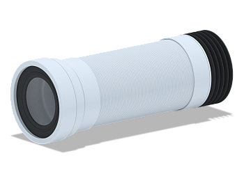 Удлинитель гибкий для унитаза АНИ Пласт K738R выпуск 110 мм 395-1115 мм