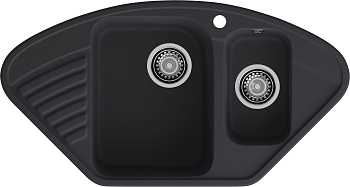 GranFest QUARZ (ECO-14) Мойка угл.1,5 чаш. 930*500 (черный)