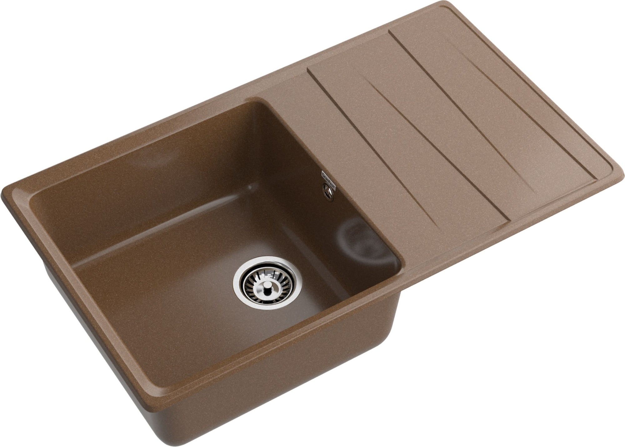 GRANFEST Мойка композит LEVEL , GF-LV-860L, чаша+крыло 860*500, терракот 