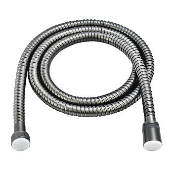 Шланг душевой двухзагибный 2,0 м, TURN-FREE, сталь графит, блистер, LEMARK, LE8024S-Graphite