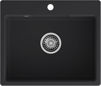 GRANFEST Мойка URBAN 658  1-чаша 580*490мм черный арт.GF-UR-