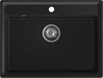 GRANFEST Мойка композит LEVEL, GF-LV-660, чаша 660*500, графит