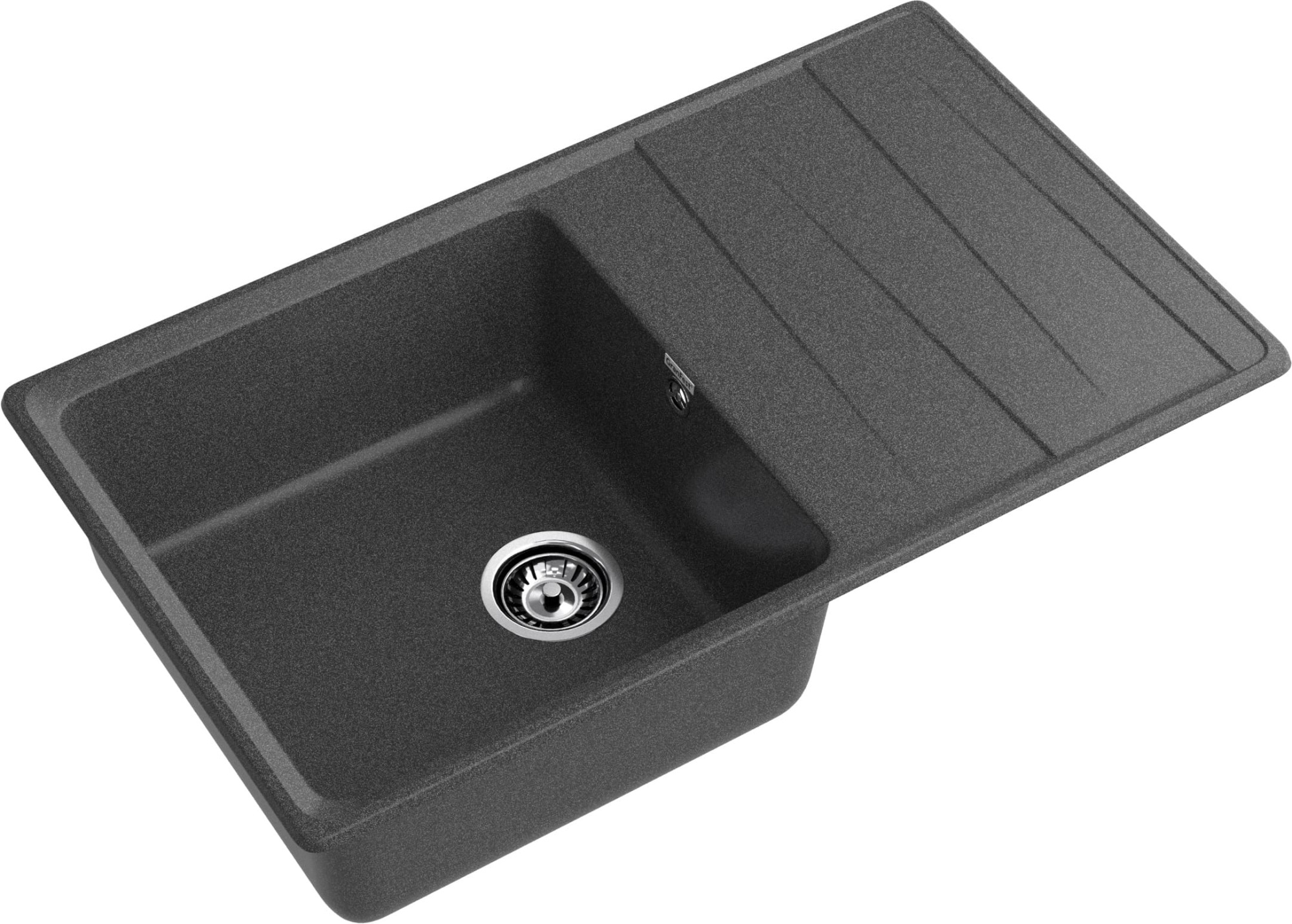 GRANFEST Мойка композит LEVEL, GF-LV-860L, чаш+кр 860*500, графит