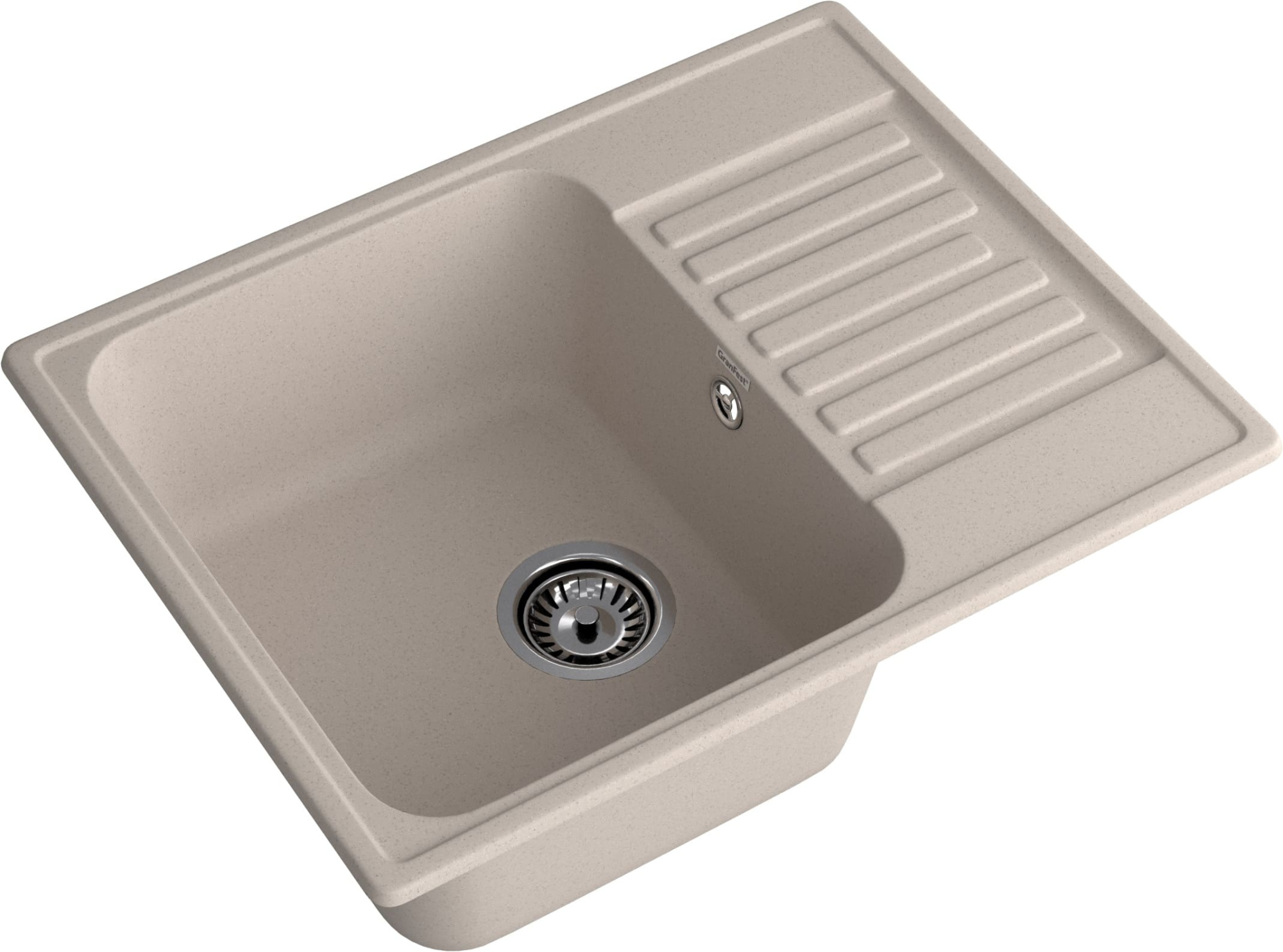 GranFest QUARZ (ECO-13) Мойка чаша+кр 620*480 (песок)