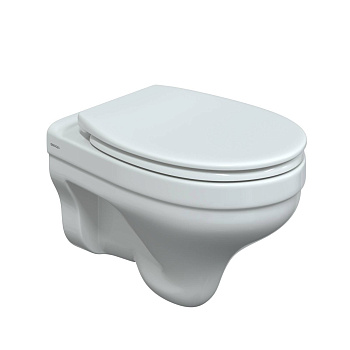 Унитаз подвесной ALBIT S Rimless , сиденье Optim SO, микролифт, быстросъем, белый, BERGES