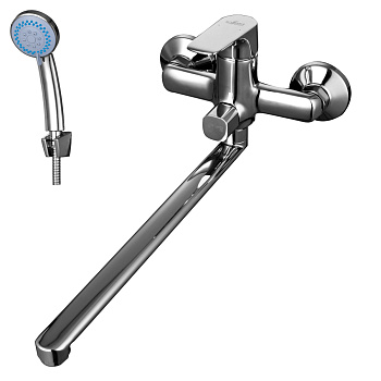 RS31 Смеситель для ванны, круг.пов.излив 350мм, р/ОД, хром, ROS, RS31-32