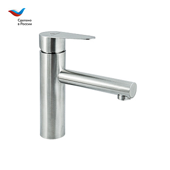 Смеситель для раковины СЛАВЕН Сталь СЛ-ОД-Ж10 нержавеющая сталь