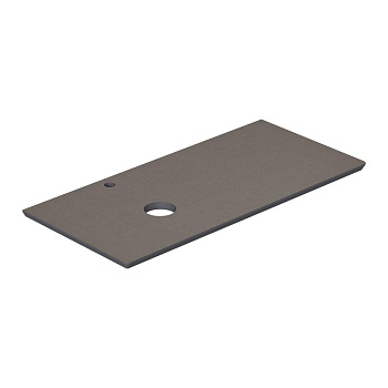 Столешница EQUIL Smile 100 на тумбу лен антрацит/графит раковина слева (78531)