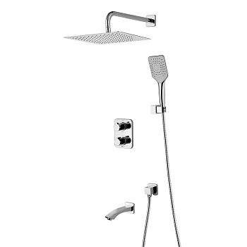 Yeti Смеситель для ванны и душа, монолит.излив 177мм встраиваемый Терм, хром, LM, LM7842C