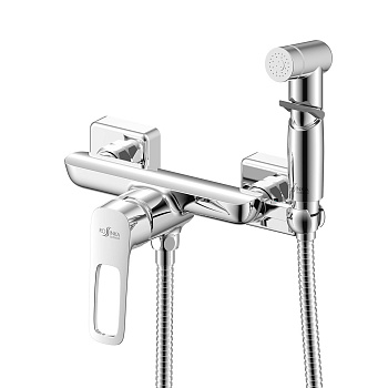 RS46 Смеситель для биде, гигиен.душ на теле, р/ОД, хром, ROS, RS46-52