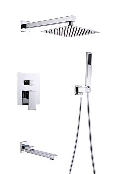 Душевая система с тропическим душем ПСМ-CB-03 встраиваемая тип См-ДшОРЗШтШлА