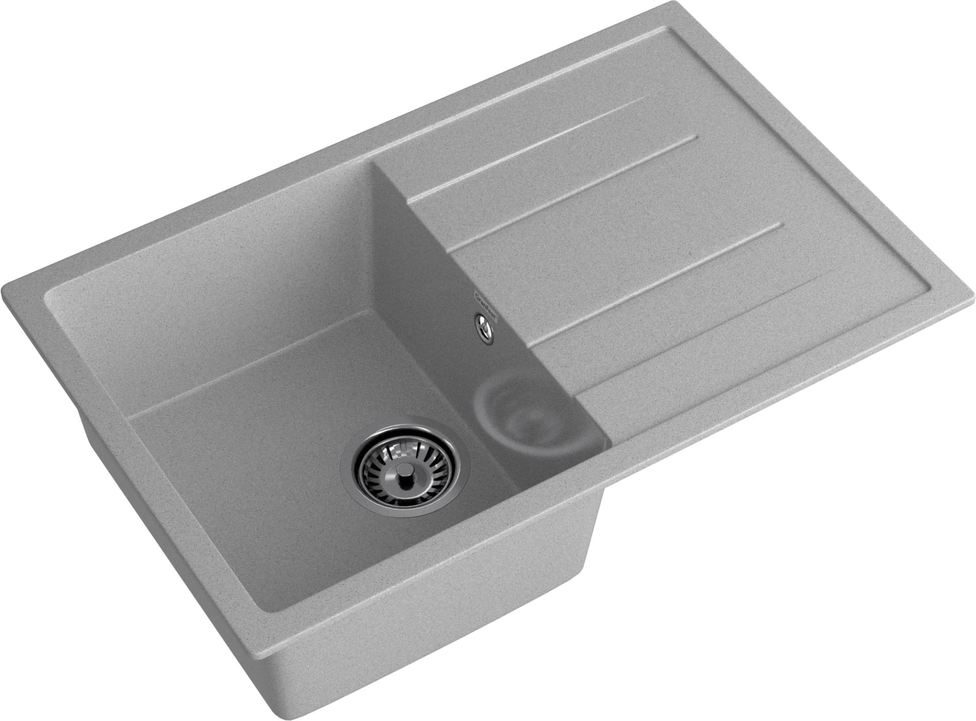 GRANFEST Мойка композит QUADRO GF-Q--780L  чаша с крылом 780*500 мм  серый арт.GF-