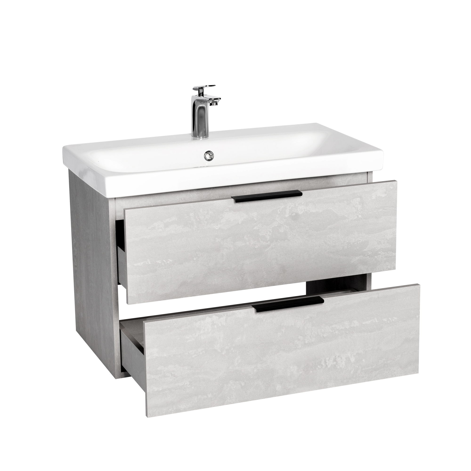 Тумба под раковину VIANT БЕРЛИН 80 подвесная цемент (VBER80MDC-T2YP)