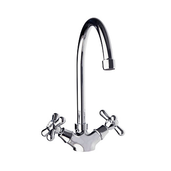 Смеситель высокий для кухни однорычажный с поворотным изливом GAUDI 3110C