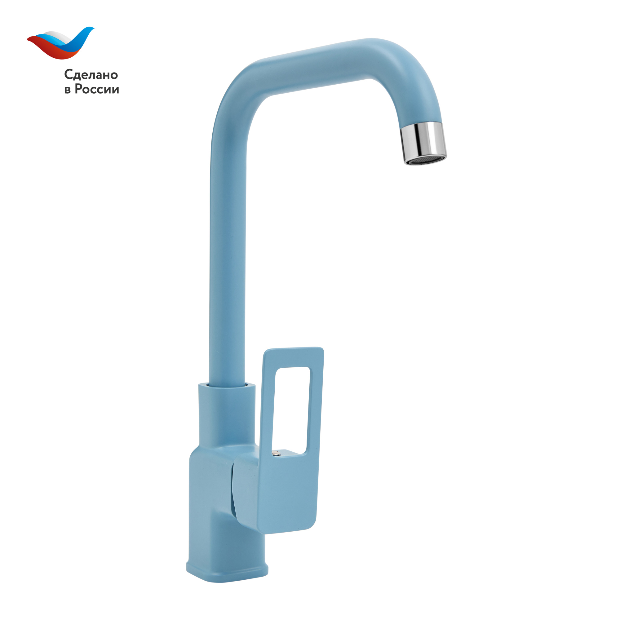 Смеситель для кухни СЛАВЕН Коттедж СЛ-ОД-Д91 синий