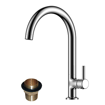 X25 Смеситель для кухни, выс.пов.излив 251мм, р/ОД, хром, ROS, X25-23U